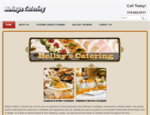 Tablet Screenshot of bellzyscatering.com